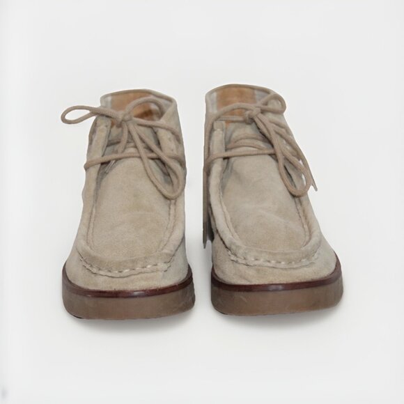 The Great Wallabee Chukka Boots Tan Sand Suede Preppy Moc Desert MINT Size 10 - Picture 4 of 12